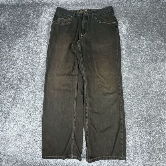 Indigo Palms Jeans Men's 34x32 Classic Fit Brown Soft Denim Y2K 00's Straight - Picture 2 of 10